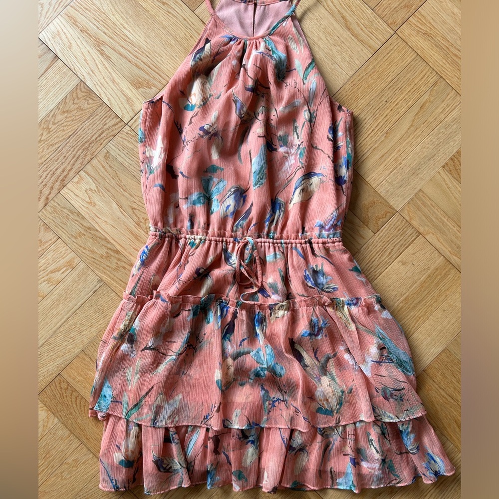 Greylin ruffle mini dress